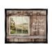 Stupell Industries Simple Things Rustic Barn Window Distressed Photograph Jet Black Framed Floating Canvas Wall Art 24x30 by Lori Deiter