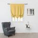 CUH Yellow Blackout Roman Curtains for Kids Bedroom Thermal Insulated Curtains Rod Pocket Tie Up Shade Curtains 1-Panel for Small Windows Bathroom Kitchen (30 x 46 Inches Long)