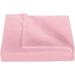 800 Thread Count 3 Piece Flat Sheet ( 1 Flat Sheet + 2- Pillow cover ) 100% Egyptian Cotton Color Pink Solid Size Full