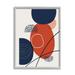 Stupell Industries Modern Abstract Red Blue Circles Shapes Pattern Framed Wall Art 16 x 20 Design by Urban Epiphany