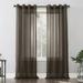 No. 918 Emily Voile Sheer Grommet Curtain Panel 59 x84 Sable Brown