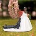 XWQ Elegant Bride Groom Couple Cake Topper Wedding Resin Figurine Valentine Day Gift