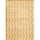 Pasargad Home PPC-3 4X6 Pasargad Home Modern Collection Hand-Knotted Silk & Wool Beige Area Rug- 3 11 X 5 9