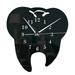 yuehao 3d creative creative teeth acrylic mirror wall clock home decoration wall clock gz132 creative teeth black