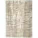 Nourison Luxurious Shag Abstract Contemporary Ivory Beige 5 3 x 7 3 Area Rug Plush Bedroom Kitchen Living Room