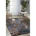 Nourison Contour Botanical Mocha 7 3 x 9 3 Area Rug (7x9)