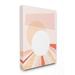 The Stupell Home Decor Peach Mod Stone Texture Geometric Suns Setting Canvas Wall Art