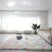 Shengshi Bedroom Fluffy Rugs Shaggy Geometric Design Area Rug For Girls Baby Room Kids Living Room Home Decor Floor Carpet