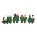 HGYCPP Wooden Four-section Train Wooden Painted Snowman Xmas Tree Hanging Pendant