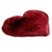 VerPetridure Love Imitation Wool Carpet Pet Blanket Heart Shape 40X50Cm (Wine Red) Wool Imitation Sheepskin Rugs Faux Non Slip Bedroom Shaggy Carpet Mats