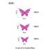 iOPQO Wall stickers 12PC 3D Hollow Butterfly Wall DÃ©cor 3 Sizes Butterfly Decor Hollow Carving Butterfly Exquisite Design Party Cake Decorations Butterfly Home Decoration - Rose Red D