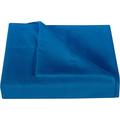 800 Thread Count 3 Piece Flat Sheet ( 1 Flat Sheet + 2- Pillow cover ) 100% Egyptian Cotton Color Royal blue Solid Size Twin