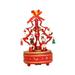 OUNONA Musical Box Craft Creative Birthday Gift Musical Box Book Desktop Decoration Melody Box Home Ornament (Red Rotate Music Box)