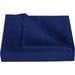 900 Thread Count 3 Piece Flat Sheet ( 1 Flat Sheet + 2- Pillow cover ) 100% Egyptian Cotton Color Navy Blue Solid Size Queen