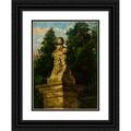 James Carroll Beckwith 19x24 Black Ornate Framed Double Matted Museum Art Print Titled: Modigliani Gate Post (1910)