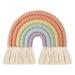 HeroNeo Macrame Rainbow Wall Decor for Bedroom Nursery Baby Rooms Tapestry Wall Hanging