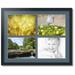 ArtToFrames Collage Photo Picture Frame with 4 - 9x12 Openings Framed in Black with Dutch Blue and Black Mats (CDM-3926-3)