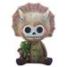 Furrybones Spike Skeleton in a Brown Baby Triceratops Dinosaur Costume