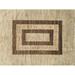 Ahgly Company Indoor Rectangle Contemporary Dark Gold Brown Abstract Area Rugs 8 x 12