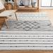 SAFAVIEH Striped Kilim STK203A Ivory / Black Rug