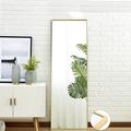 Full Length Mirror Floor Mirror Hanging Standing or Leaning Large Rectangle Shatterproof Wall-Mounted Mirror with Aluminum Alloy Frame Dressing Mirror for Bedroom Entryway 59 x 15.7 Gold
