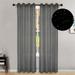 Goory 1 Piece Sheer Window Curtain Star Hollow Out Voile Curtain Scarf Eyelet Ring Top Tulle Curtain Valance Grommet Window Drapes Curtain Panel(Glow in the Dark) Black W:52 x L:96