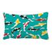 ABPHQTO Colorful Koi Fish Pillow Case Pillow Cover Pillow Protector Two Sides For Couch Bed 20x30 Inch