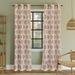 Sun Zero Indra Floral Medallion Blackout Grommet Curtain Panel 40 x63 Multi