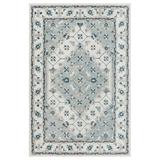 LR Home Bella Rose Gray/Ivory Traditional Floral Wool Area Rug 7 9 x 9 9