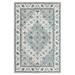 LR Home Bella Rose Gray/Ivory Traditional Floral Wool Area Rug 7 9 x 9 9