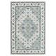 LR Home Bella Rose Gray/Ivory Traditional Floral Wool Area Rug 7 9 x 9 9