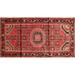 Ahgly Company Indoor Rectangle Traditional Rust Pink Persian Area Rugs 5 x 8