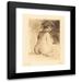 Jean-Louis Forain 20x24 Black Modern Framed Museum Art Print Titled - Nude Woman Seen from the Back (1910)