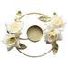 Wreaths Candle Rings Candlesticks Plated Rose Model Pillar Candle Rings S Leaf 4 Roses