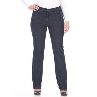 Stretch-Jeans KJBRAND "Betty Denim Stretch", Damen, Gr. 50/25, K-Gr, blau (schwarz, blau), Denim/Jeans, Obermaterial: 85% Baumwolle, 13% Polyester, 2% Elasthan, leichte Abriebeffekte, casual, Basic lang, Jeans, mit Stretch Image