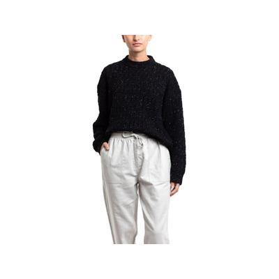 Jetty Wharf Cable Knit Sweater - Women's Large Bla...