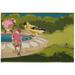 "Liora Manne Esencia Bathing Birdies Indoor/Outdoor Mat Green 2' x 2'10"" - Trans Ocean ECN23958806"