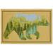 "Liora Manne Esencia Bear Mountain Indoor/Outdoor Mat Natural 2'5"" x 3'11"" - Trans Ocean ECN34959212"