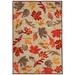 "Liora Manne Ravella Falling Leaves Indoor/Outdoor Rug Natural 8'3"" x 11'6"" - Trans Ocean RVL81230412"