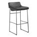 Moe's Home Collection Starlet Stool Upholstered/Metal in White/Black | 36 H x 17 W x 20 D in | Wayfair PK-1107-02