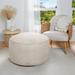 Mozaic Company Sunbrella Canvas Rust Round Bean Pouf, Cotton in Gray | 15 H x 30 W x 30 D in | Outdoor Furniture | Wayfair WF734231PB