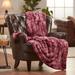 House of Hampton® Dashamir Woven Blanket Microfiber/Fleece/ in Red/Brown | 65 W in | Wayfair 98573147FF924F7EA974A69D9B1DCD31