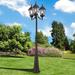 Hamilton 86" High Bronze Aluminum 3-Head Outdoor Post Light