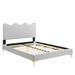 Current Performance Velvet Platform Bed by Modway Upholstered/Velvet in Gray | 26 H x 61.5 W x 84 D in | Wayfair MOD-6730-LGR