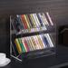 Latitude Run® 2 Tier Acrylic Multimedia Media Shelves Plastic in Brown | 11.02 H x 11.2 W x 5.5 D in | Wayfair EFC965A40E0A4761A290475E7F5AA600
