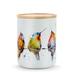 Red Barrel Studio® Hummers on a Wire Kitchen Canister Ceramic in White | 8 H x 5 W x 5 D in | Wayfair E6FA5DAAE0A64DC5925C1C1157A645E0