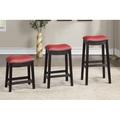 Red Barrel Studio® Adrie Counter & Bar Stool redWood/Upholstered/Leather | 24 H x 19 W x 15 D in | Wayfair E5013EF5D098419EB1A06C14E35E36A8