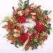 The Holiday Aisle® 24" Lighted Wreath Silk/Wood/Twig in Brown | 24 H x 24 W x 6 D in | Wayfair CD381E354CDF4C2AAB66A70A616BAFEE