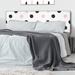 Ebern Designs Merrissa Panel Headboard Upholstered/Polyester in Gray | 46 H x 62.5 W x 2 D in | Wayfair 932D83BCA4614CFDA8A481722A290146