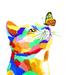 Winston Porter Pop Art Kitty - Floater Frame Painting on Canvas Canvas | 12 H x 12 W x 1.25 D in | Wayfair 7653E044884B41FABA348F999D19E265
